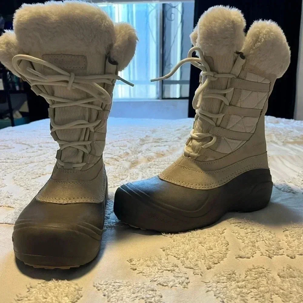 Columbia Boots Womens Sierra Summette Fossil, Cosmo  BL1519-105 Waterproof  7.5